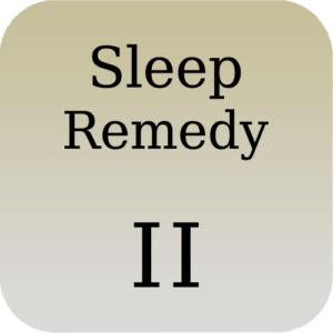 A picture of the words sleep remedy ii.